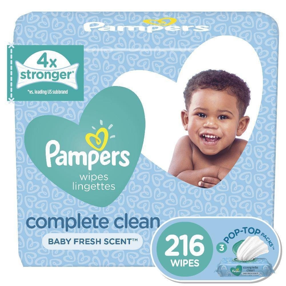 Pampers Complete Clean Baby Fresh Scent Wipes 3 pk; 72 ct Shipt