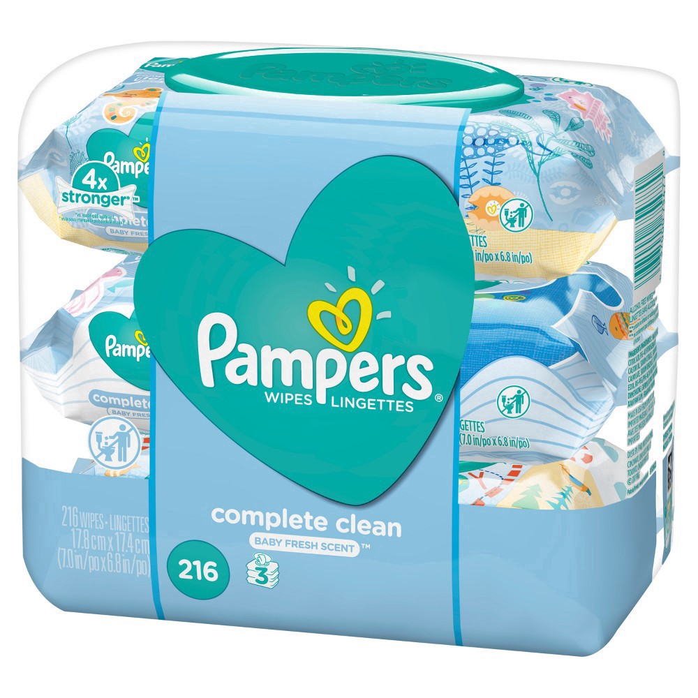 slide 106 of 106, Pampers Complete Clean Baby Fresh Scent Wipes, 3 pk; 72 ct