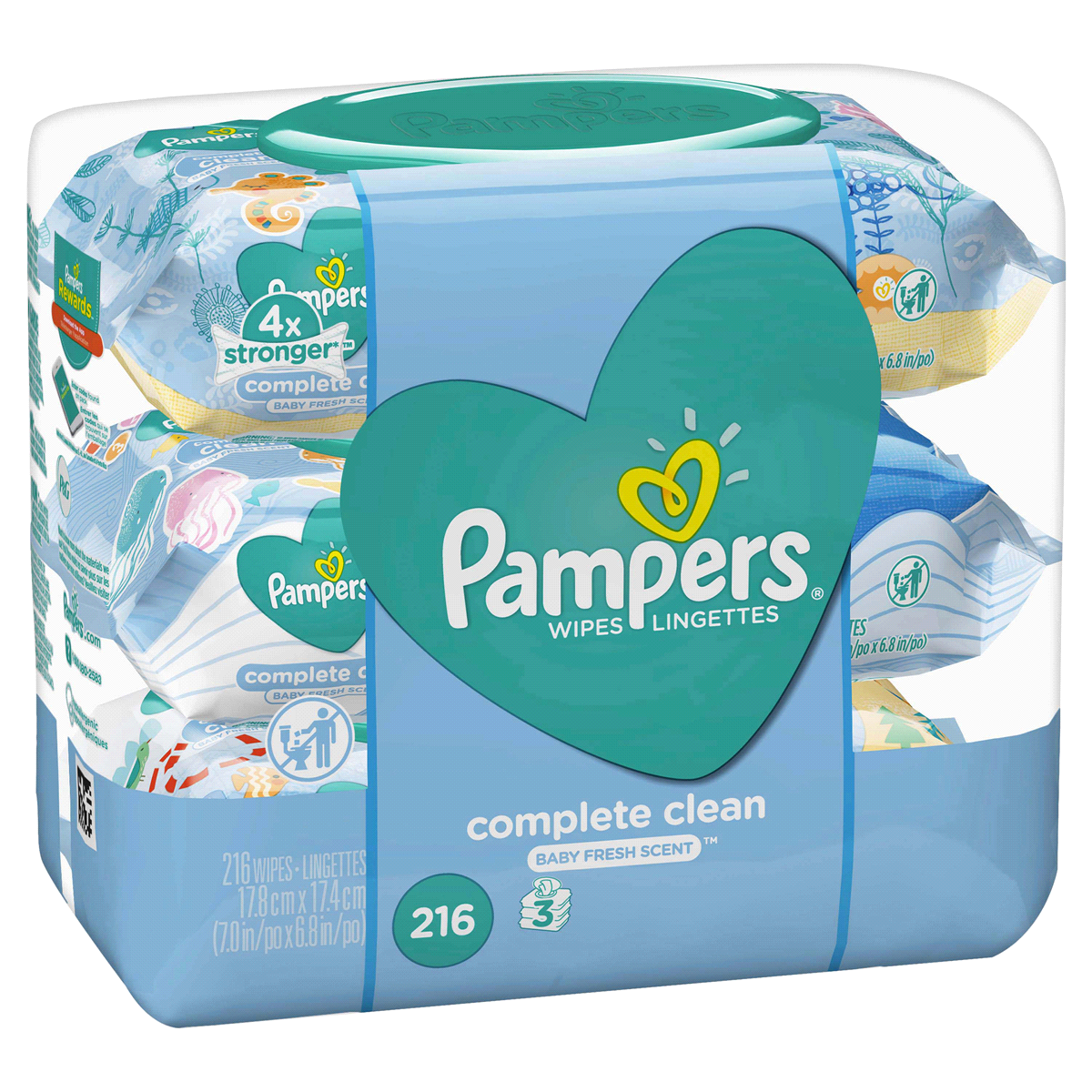 slide 64 of 106, Pampers Complete Clean Baby Fresh Scent Wipes, 3 pk; 72 ct