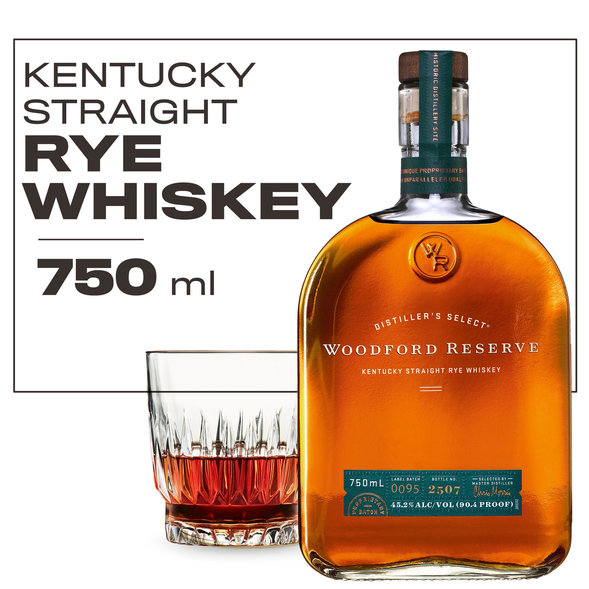 slide 1 of 34, Woodford Reserve Whiskey 750 ml, 750 ml