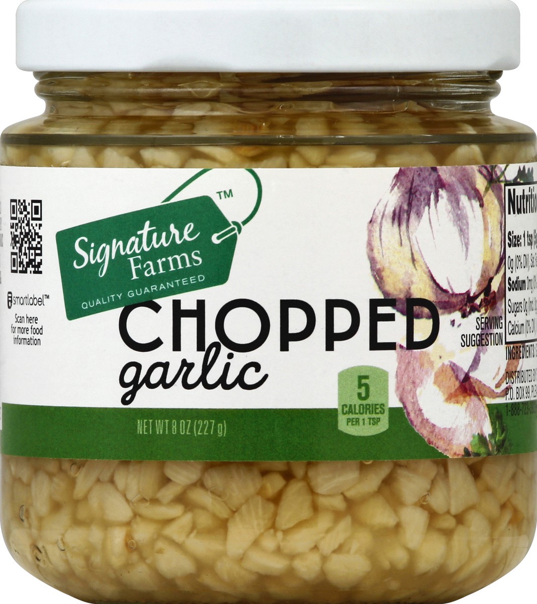 slide 4 of 4, Signature Kitchens Garlic Chopped, 8 oz