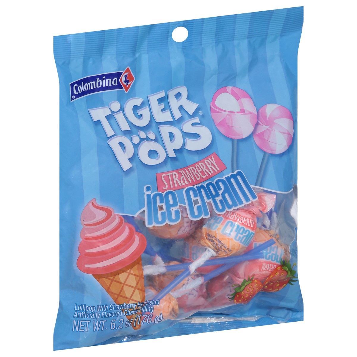 slide 6 of 9, CANDY DSD Tiger Pops Ice Cream, 6.2 oz