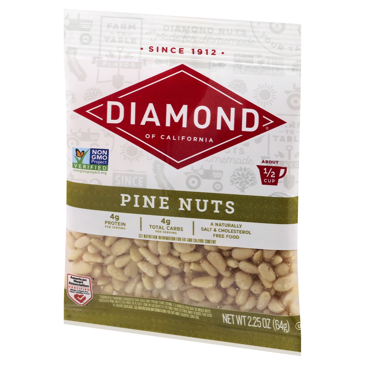 slide 3 of 9, Diamond Pine Nuts 2.25 oz, 