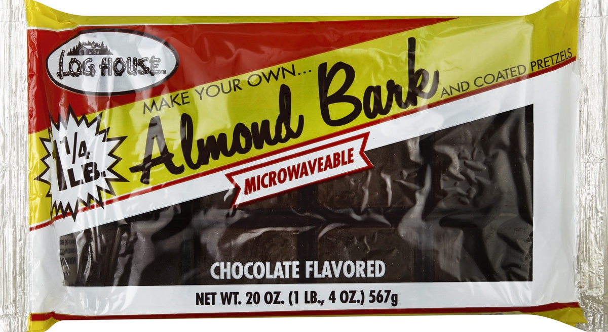 slide 3 of 5, Log House Almond Bark Chocolate Flavored, 20 oz