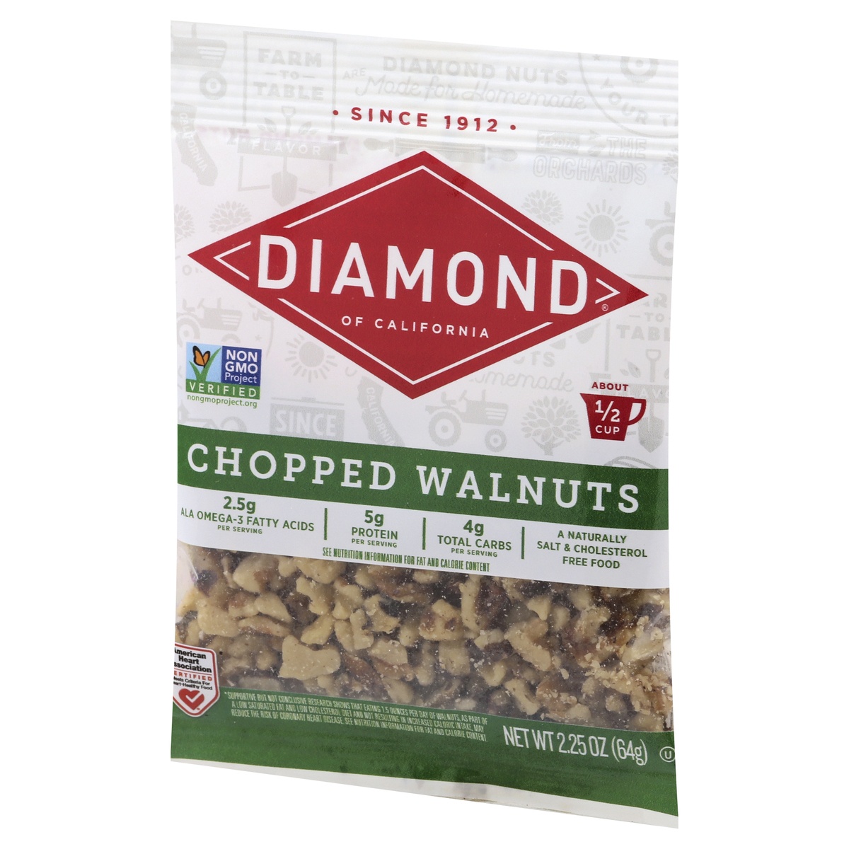 slide 3 of 9, Diamond Chopped Walnuts, 