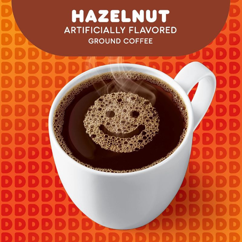 slide 6 of 10, Dunkin' Donuts Dunkin' Hazelnut Flavored Light Roast Ground Coffee - 12oz, 12 oz