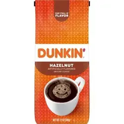 Dunkin' Donuts Dunkin' Hazelnut Flavored Light Roast Ground Coffee - 12oz