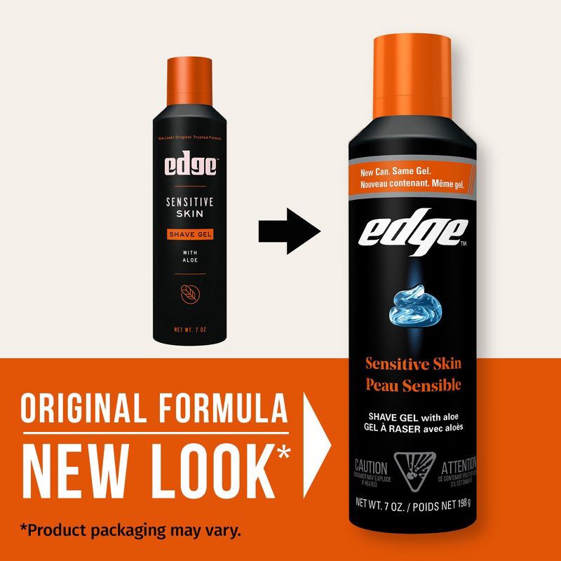 slide 3 of 10, Edge Shave Gel Sensitive Skin - 7 oz, 7 oz