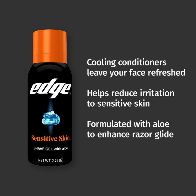 slide 4 of 9, Edge Shave Gel Sensitive Skin - Trial Size - 2.75oz, 2.75 oz
