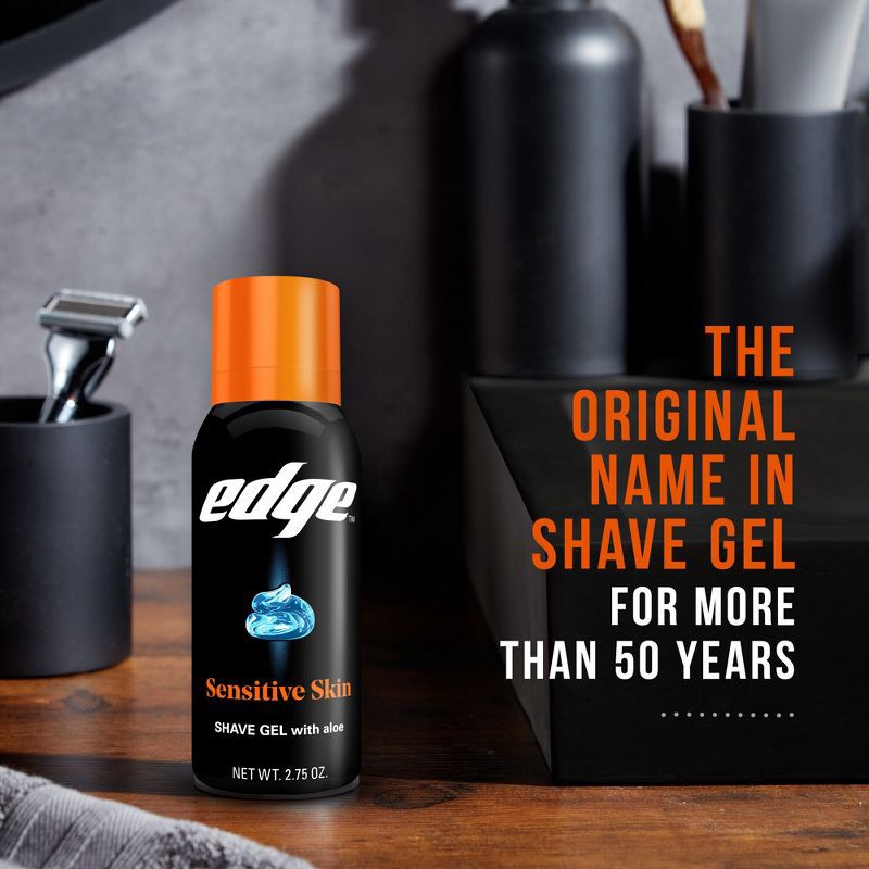 slide 6 of 9, Edge Shave Gel Sensitive Skin - Trial Size - 2.75oz, 2.75 oz
