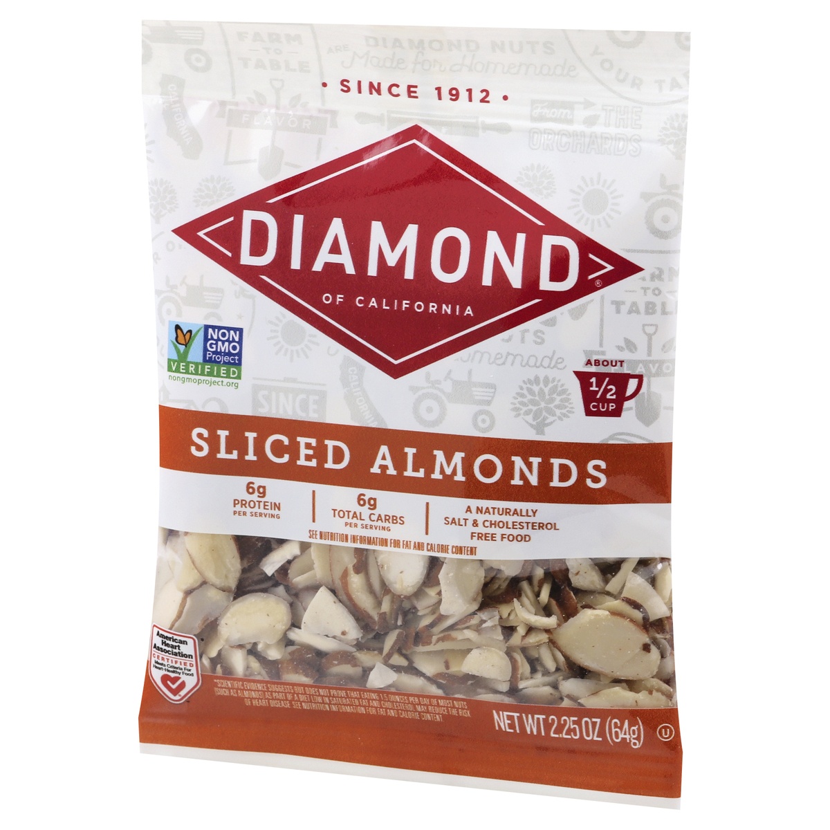 slide 3 of 9, Diamond Nuts Sliced Almonds, 2.25 oz