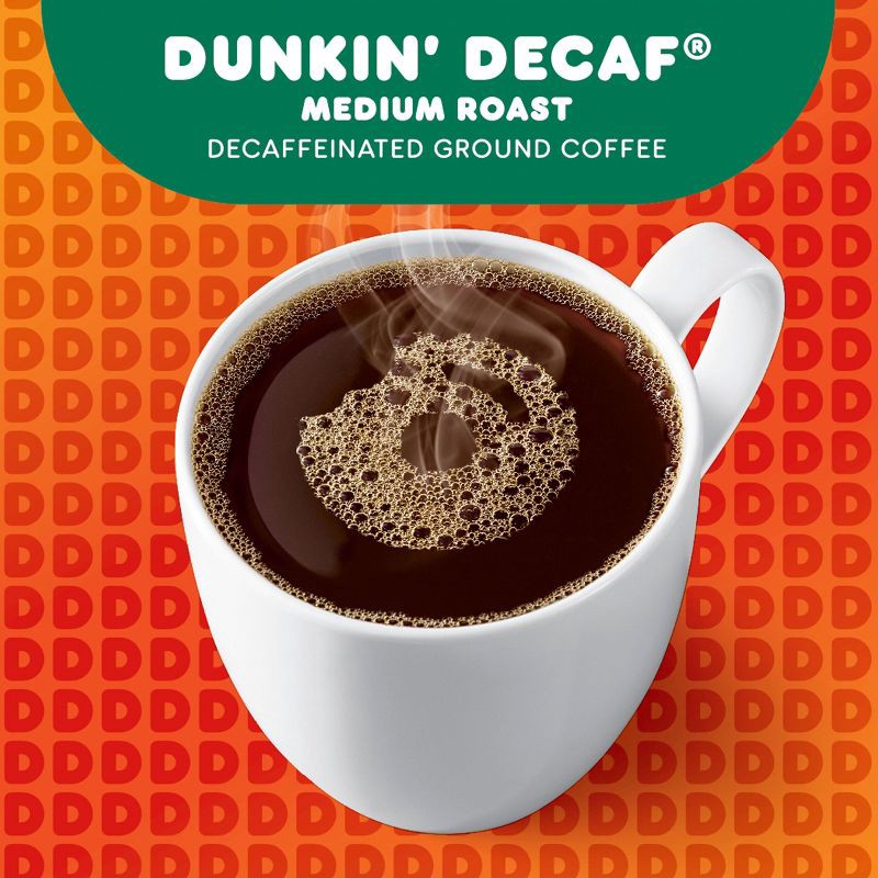 slide 4 of 5, Dunkin' Donuts Dunkin' Dunkin' Decaf Medium Roast Ground Coffee - 12oz, 12 oz