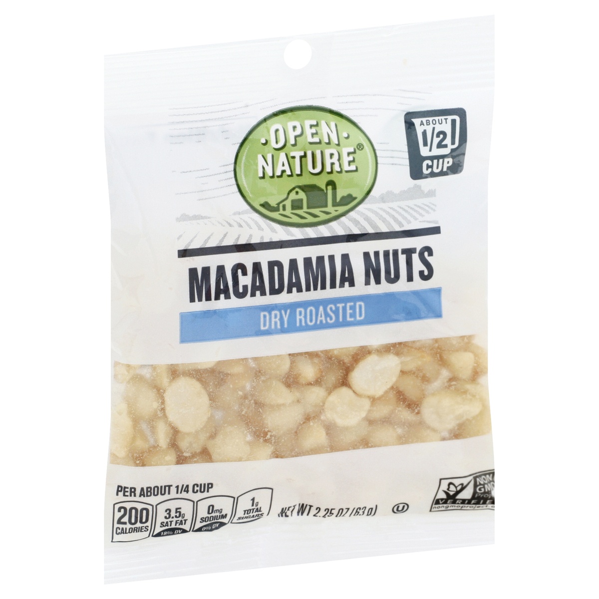slide 2 of 9, Open Nature Macadamia Nuts Dry Roastd Choppd, 