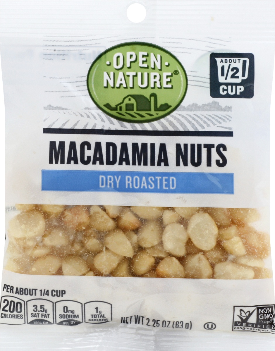 slide 6 of 9, Open Nature Macadamia Nuts Dry Roastd Choppd, 