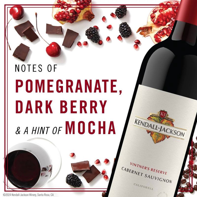 slide 4 of 16, Kendall-Jackson Vintner's Reserve Cabernet Sauvignon Red Wine - 750ml Bottle, 750 ml