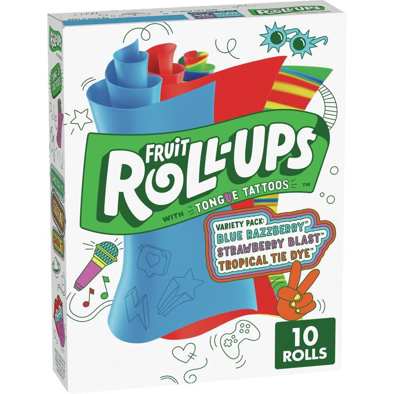 slide 1 of 5, Betty Crocker Fruit Roll-Ups Variety Fruit Flavored Snacks - 10ct, 10 ct