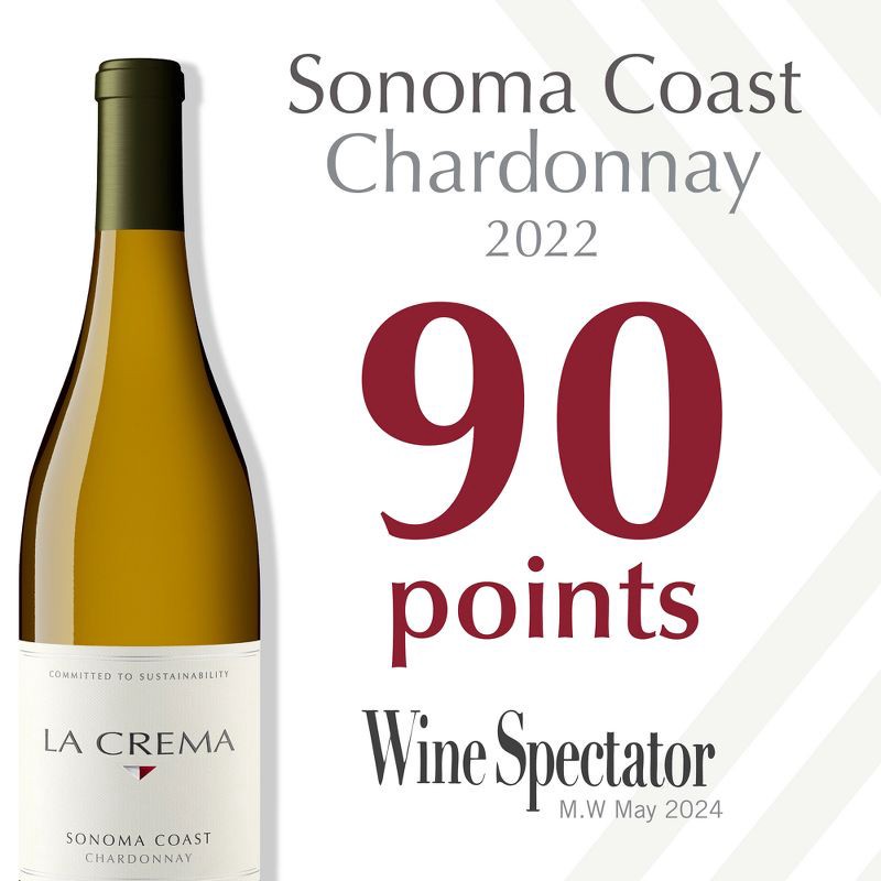 slide 6 of 9, La Crema Sonoma Coast Chardonnay White Wine - 750ml Bottle, 750 ml