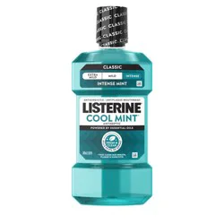 Listerine Antiseptic Intense Mouthwash for Bad Breath - Cool Mint - 500ml