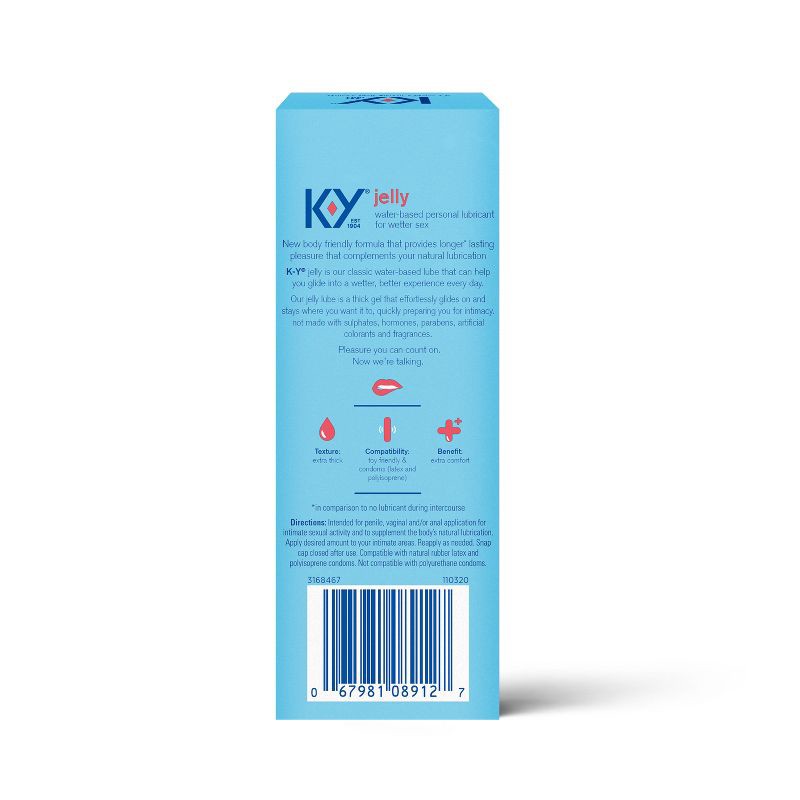 slide 2 of 11, K-Y Jelly Personal Water-Based Lube - 4oz, 4 oz
