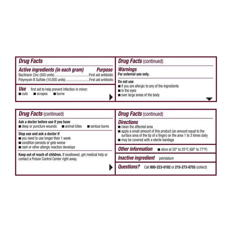 slide 7 of 7, Polysporin First Aid Antibiotic Ointment - 0.5oz, 0.5 oz