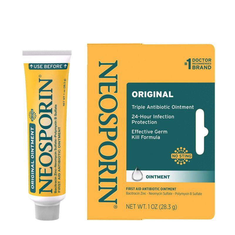 slide 1 of 8, Neosporin Original First Aid Antibiotic Ointment - 1oz, 1 oz