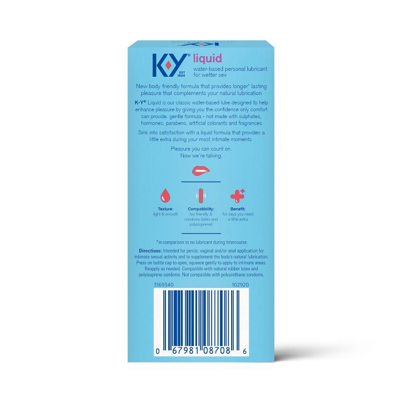 slide 2 of 12, K-Y Liquid Personal Liquid Lube - 2.4 fl oz, 2.4 fl oz