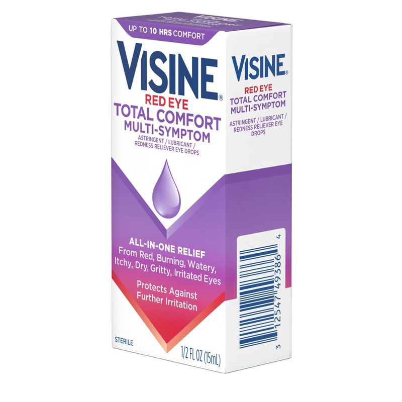 slide 4 of 6, Visine Totality Multi-Symptom Relief Red Eye Drops - 0.5 fl oz, 0.5 fl oz