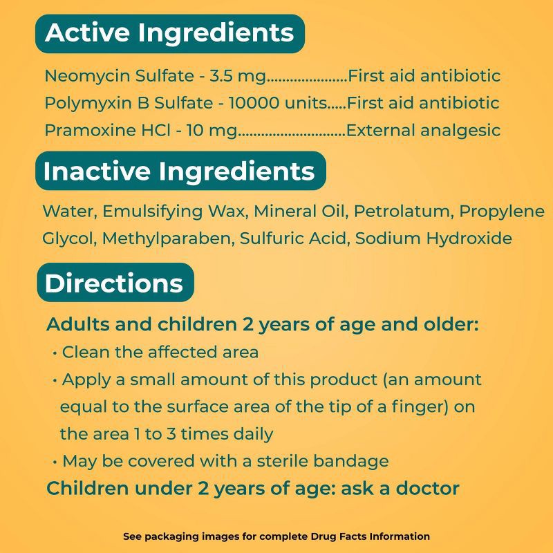 slide 4 of 6, Neosporin Plus Pain Relief Maximum Strength First aid Antibiotic Cream - 1oz, 1 oz
