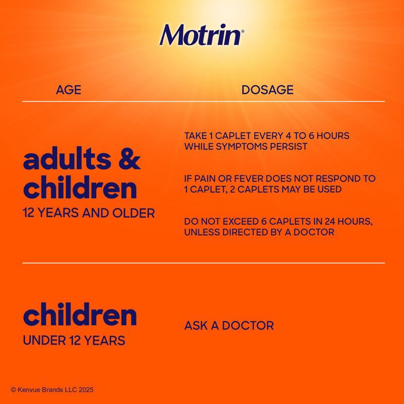 slide 4 of 9, Motrin IB Pain Reliever & Fever Reducer Tablets - Ibuprofen (NSAID) - 100ct, 100 ct
