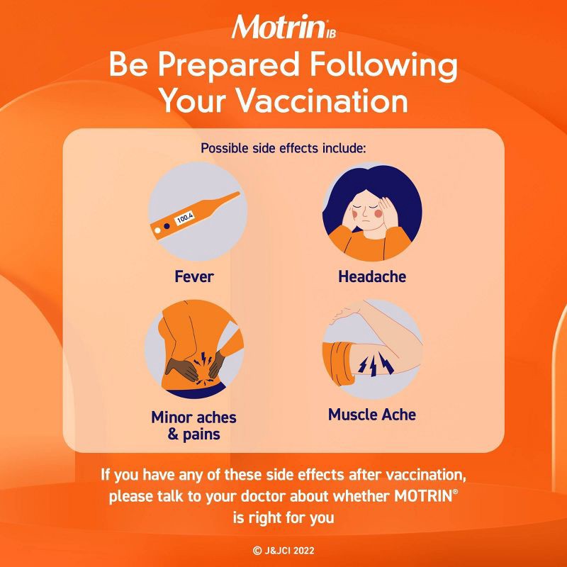 slide 6 of 8, Motrin IB Pain Reliever & Fever Reducer Tablets - Ibuprofen (NSAID) - 100ct, 100 ct