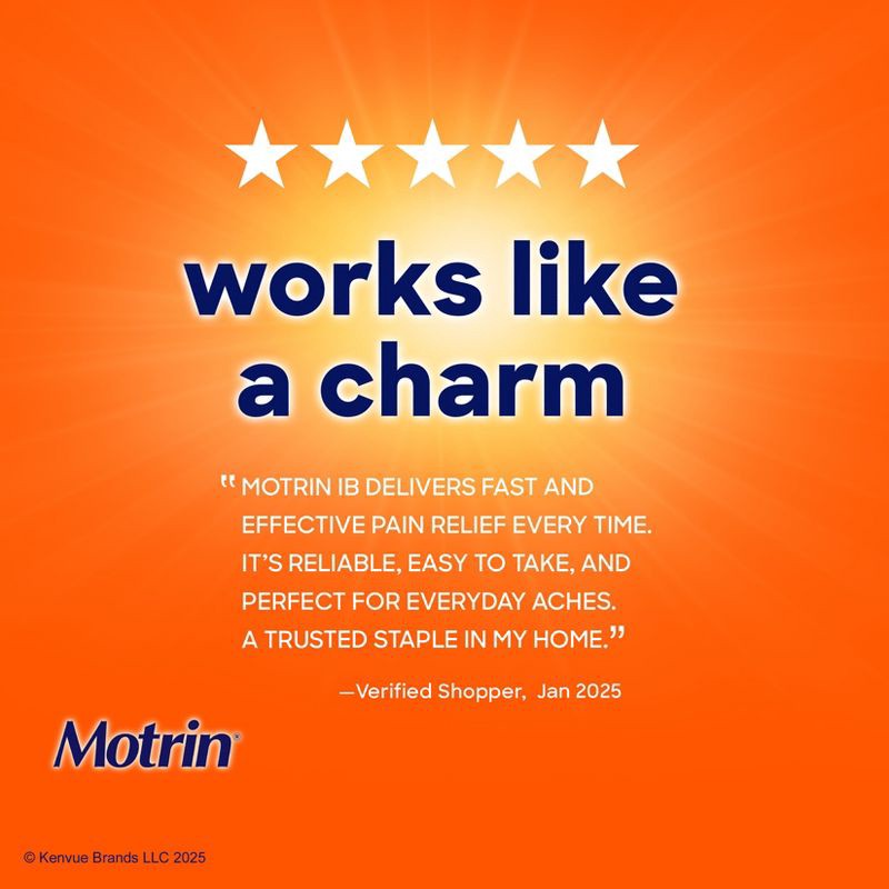 slide 8 of 9, Motrin IB Pain Reliever & Fever Reducer Tablets - Ibuprofen (NSAID) - 100ct, 100 ct
