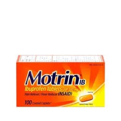 Motrin IB Pain Reliever & Fever Reducer Tablets - Ibuprofen (NSAID) - 100ct