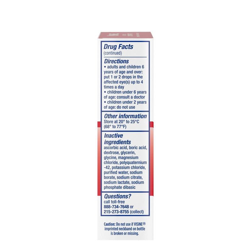 slide 6 of 6, Visine Redness Relief Original Sterile Tetrahydrozoline HCl Eye Drops - 0.65 fl oz, 0.65 fl oz