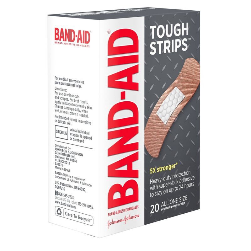 slide 2 of 7, Band-Aid Flexible Tough Strips - 20ct, 20 ct