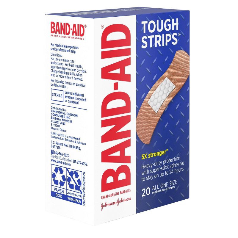 slide 7 of 7, Band-Aid Flexible Tough Strips - 20ct, 20 ct
