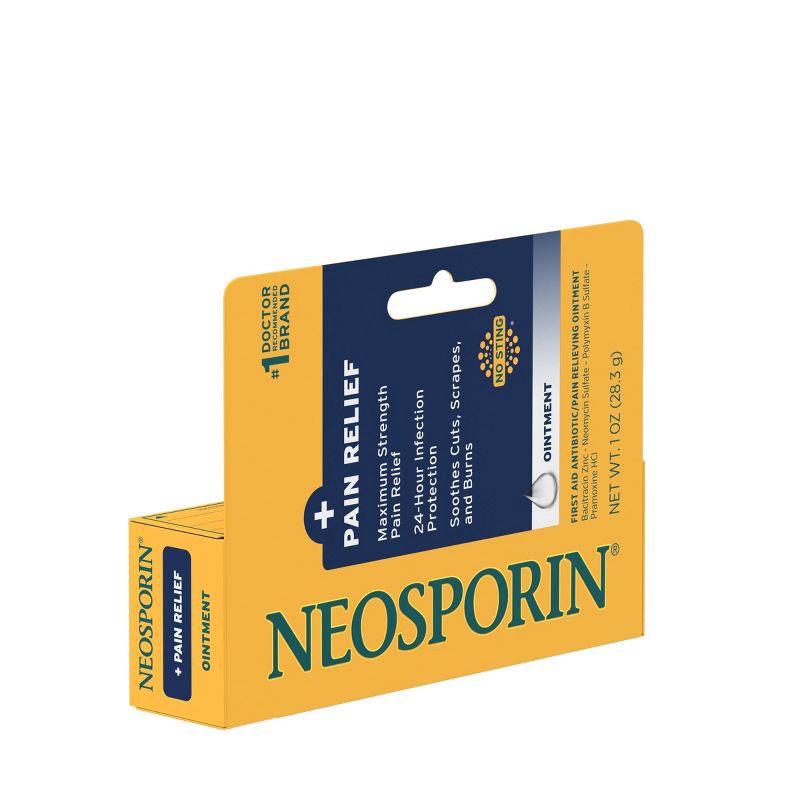 slide 6 of 7, Neosporin Plus Pain Relief Maximum Strength Antibiotic Ointment - 1oz, 1 oz