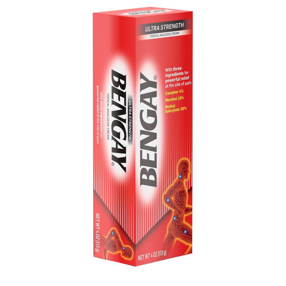 Ultra Strength Bengay Topical Pain Relief Cream, Non-Greasy Topical ...