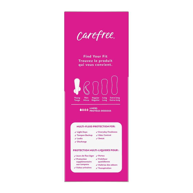 slide 7 of 8, Carefree Unwrapped Unscented Panty Liners - 49ct, 49 ct