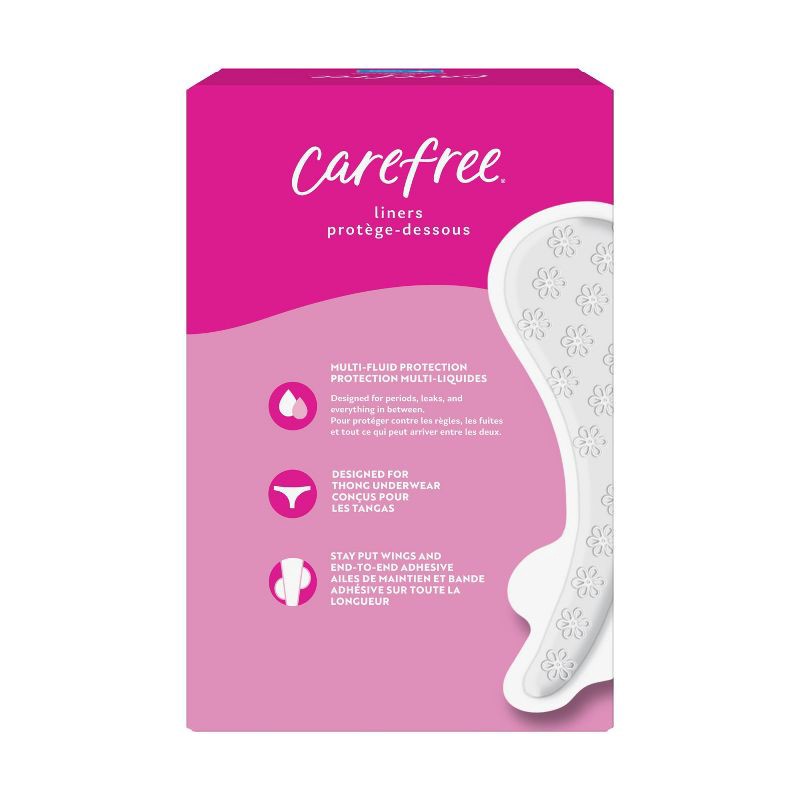 slide 8 of 8, Carefree Unwrapped Unscented Panty Liners - 49ct, 49 ct