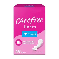 Carefree Unwrapped Unscented Panty Liners - 49ct