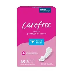 Carefree Unwrapped Unscented Panty Liners - 49ct
