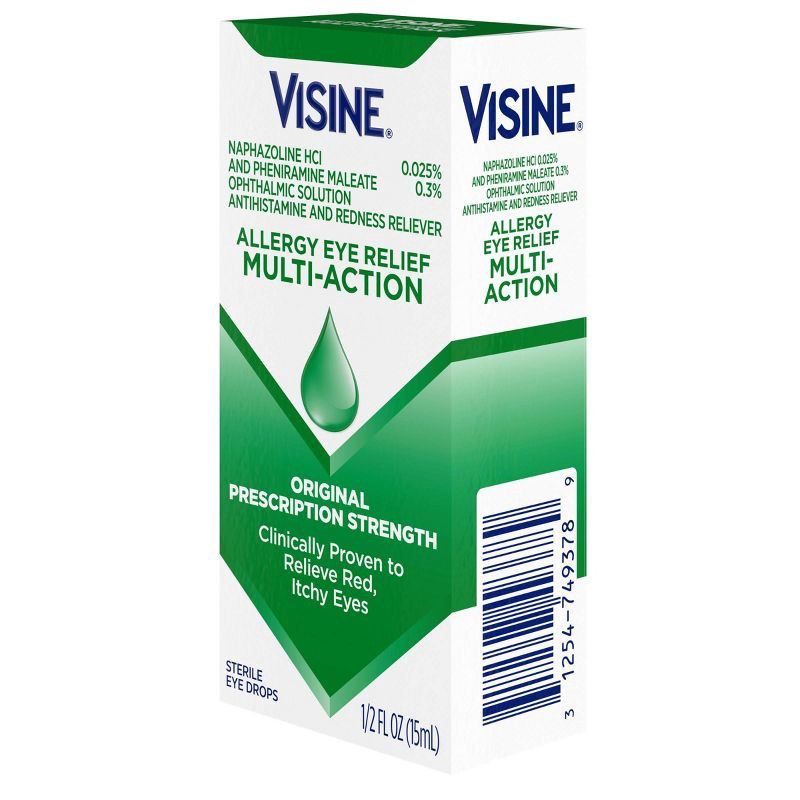 slide 4 of 6, Visine-A Eye Allergy Relief Eye Drops .5-oz., 1 ct