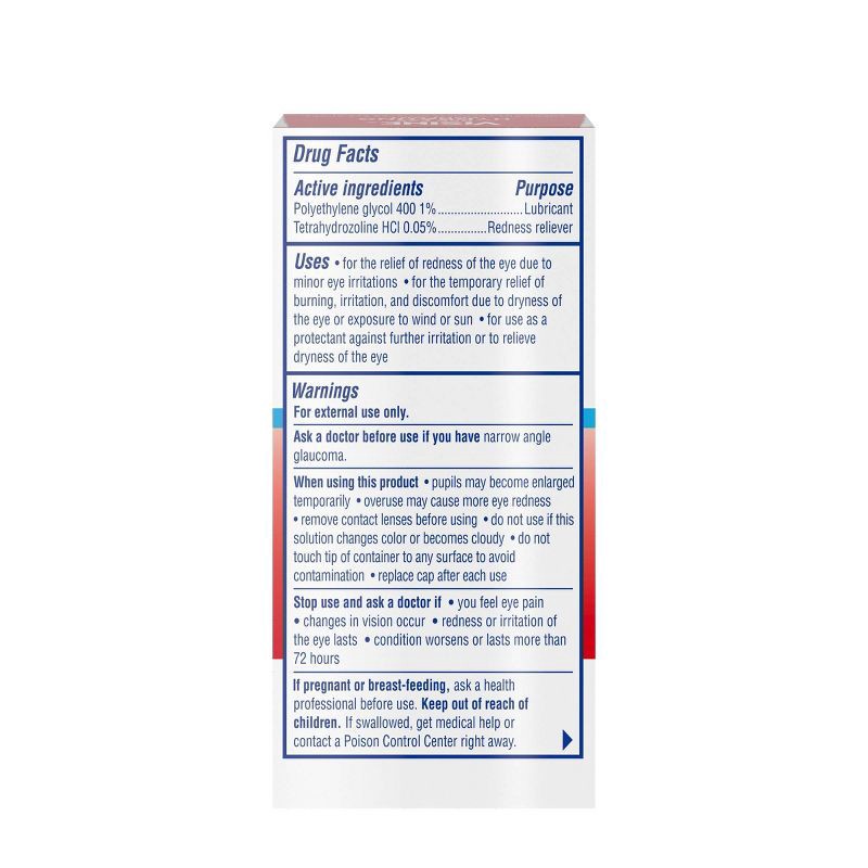 slide 3 of 6, Visine Advanced Redness + Irritation Relief Eye Drops - 0.5 fl oz, 0.5 fl oz