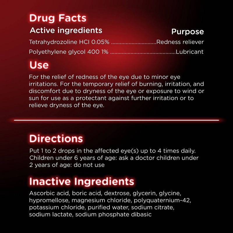 slide 7 of 8, Visine Advanced Redness + Irritation Relief Eye Drops - 0.5 fl oz, 0.5 fl oz