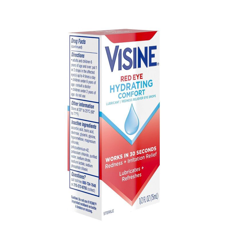slide 8 of 8, Visine Advanced Redness + Irritation Relief Eye Drops - 0.5 fl oz, 0.5 fl oz