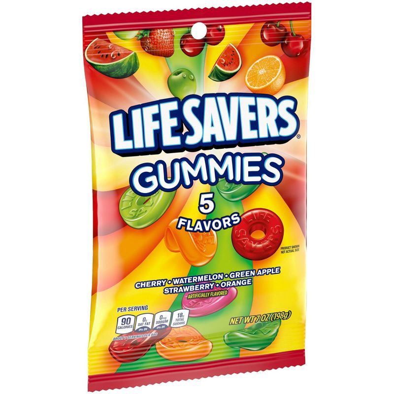 slide 8 of 10, Life Savers Gummies 5 Flavors Gummy Candy - 7oz, 7 oz