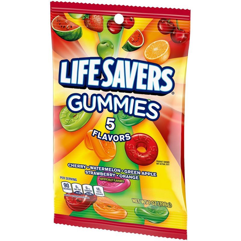 slide 10 of 10, Life Savers Gummies 5 Flavors Gummy Candy - 7oz, 7 oz