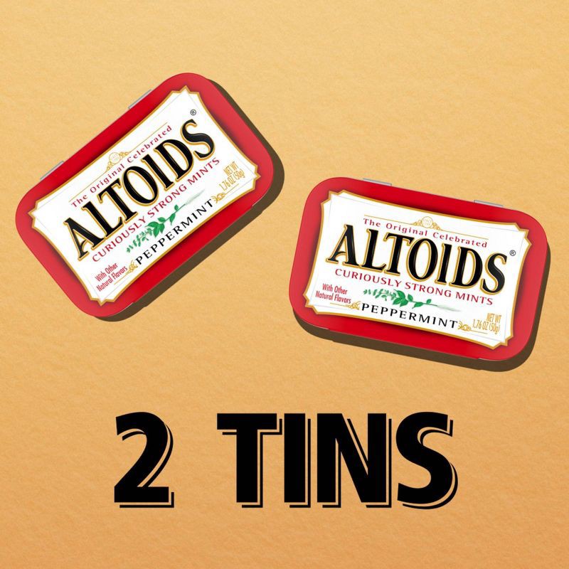 slide 3 of 8, Altoids Peppermint Breath Mints - 1.76oz, 1.76 oz