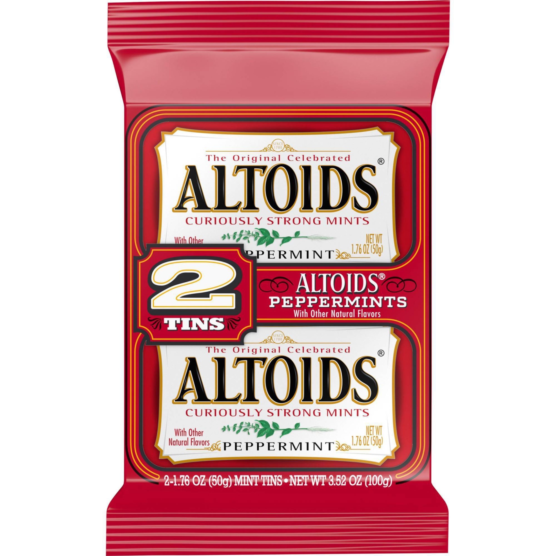 slide 1 of 6, Altoids Peppermint Candies - 1.76oz/2ct, 1.76 oz, 2 ct