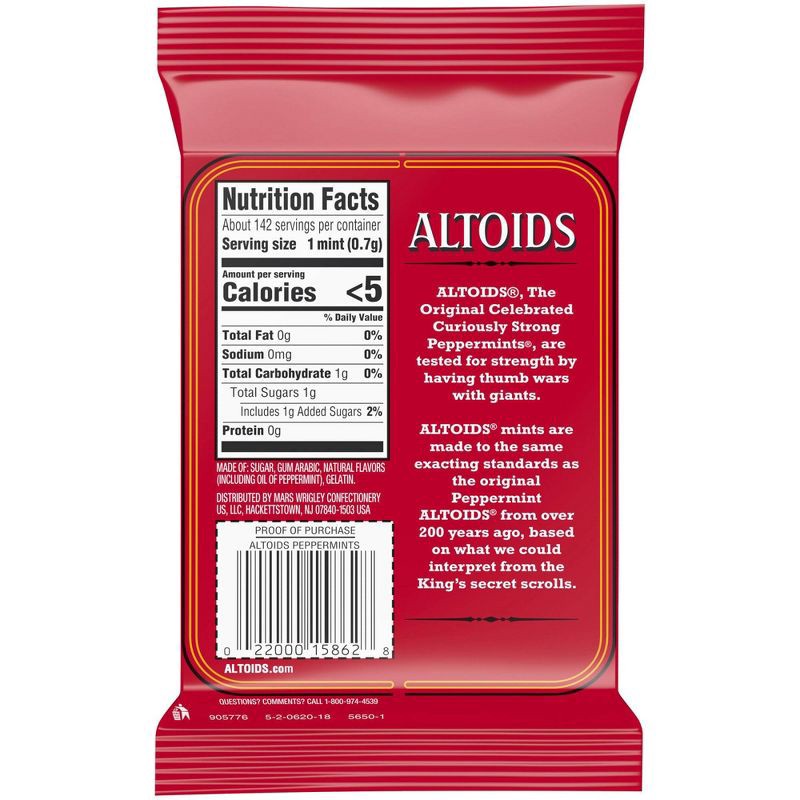 slide 8 of 8, Altoids Peppermint Breath Mints - 1.76oz, 1.76 oz